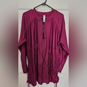 Women’s Halcurt Size 3X Women’s Maroon long Sleeve Swimguard
